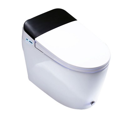 Wholesale Bathroom Vanity WC Toilets One Piece Kicking Automatic Flushing Washroom Smart Intelligent WC Toilet