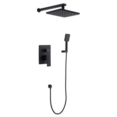 Blackened Color Bathroom Concealed Bath Shower Faucet