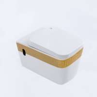 Water Saving Durable Sanitary Ware Golden Rectangle Ceramic Wall Hung Bathroom wc Toilets Bowl