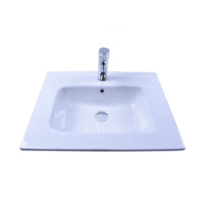 White Ceramic Hand Wash Basin Bathroom Cabinet Basin