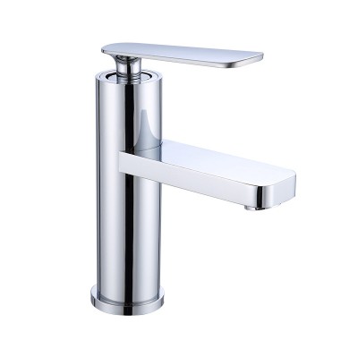 2020 New Design Single Handle Round Body Taps Bathroom Sink Cold and Hot Water Faucet Chrome