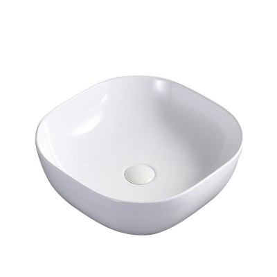 2020 Hot Sale Deck Amount Wash Basin New Design Polished Ceramic Bathroom Wash Sink